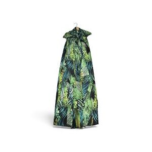 Tropical Leaf Print Maxi Dress